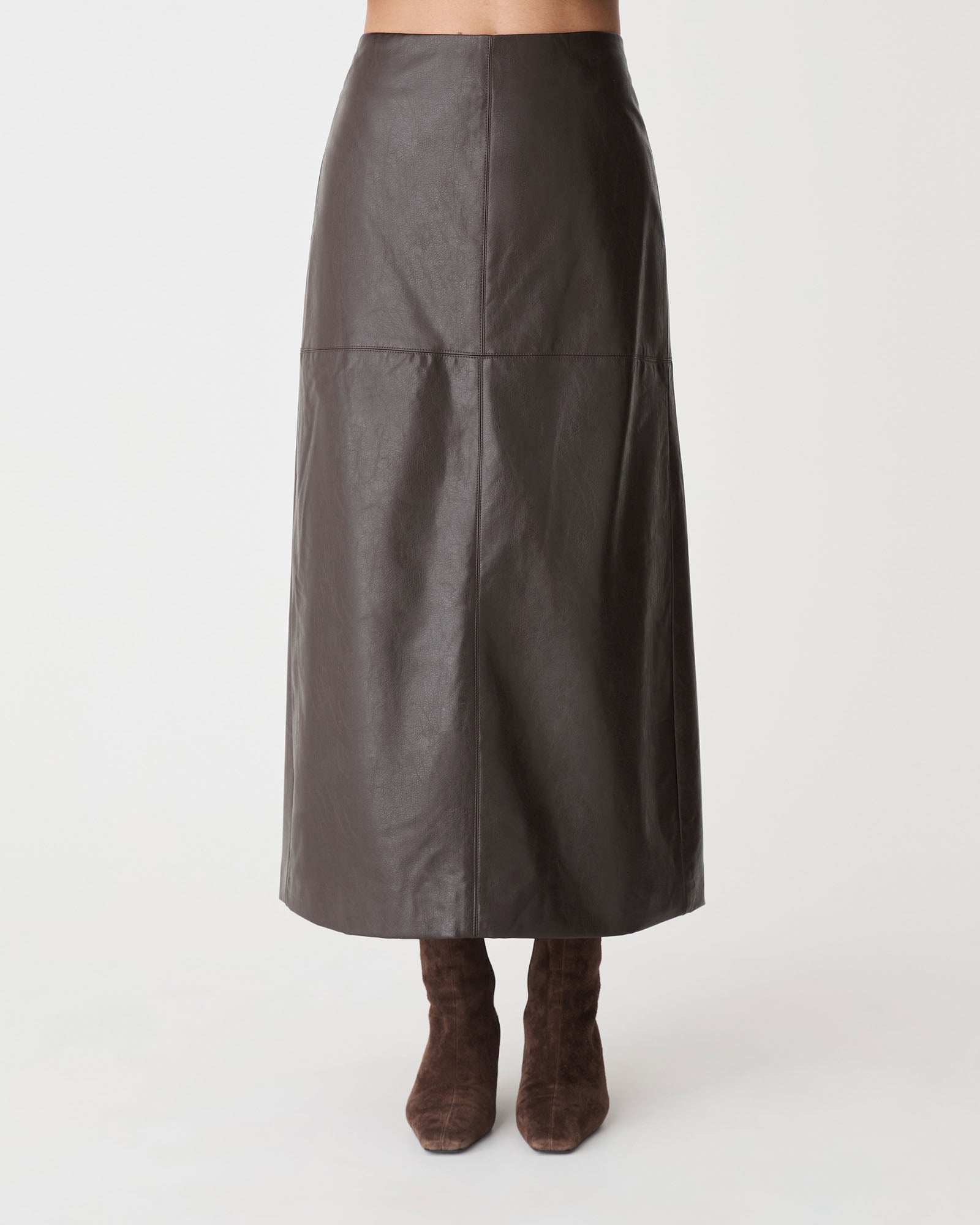 Giselle Panel PU Skirt