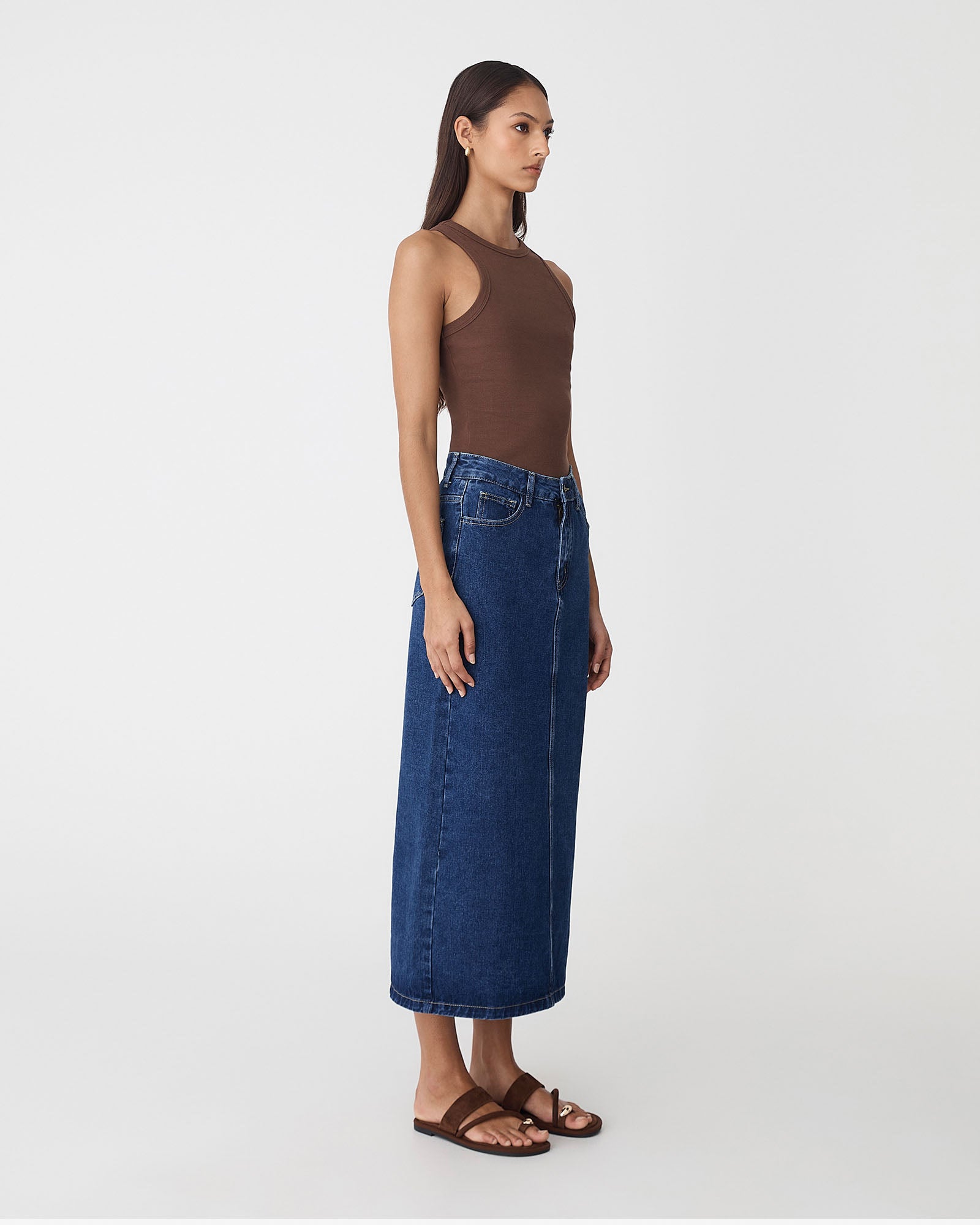 Bondi Denim Column Skirt