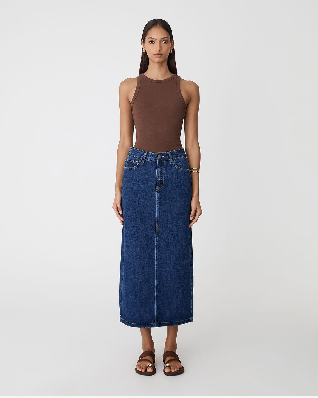 Bondi Denim Column Skirt