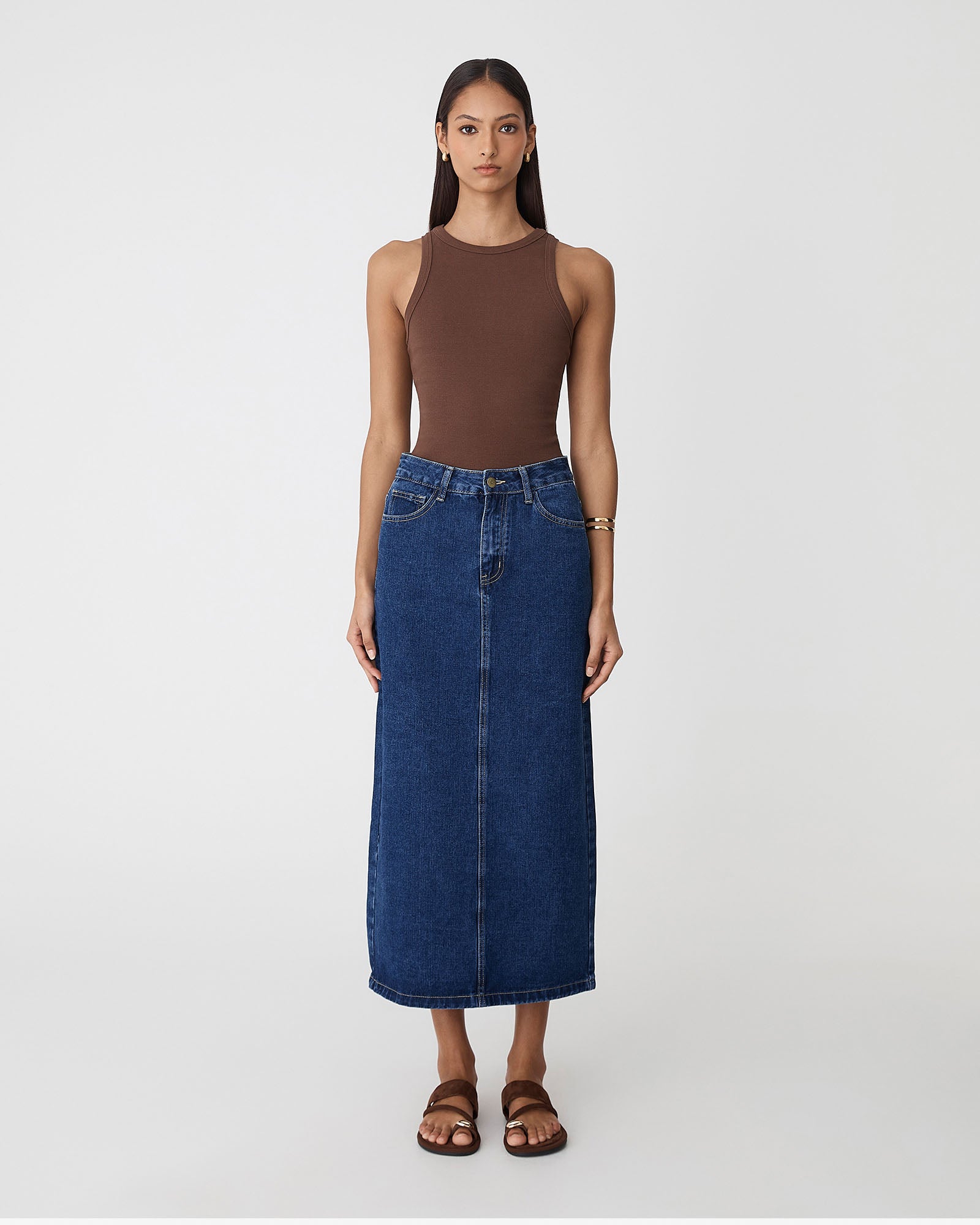 Bondi Denim Column Skirt