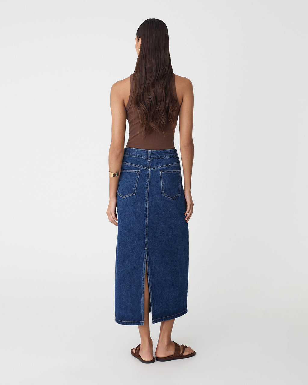 Bondi Denim Column Skirt