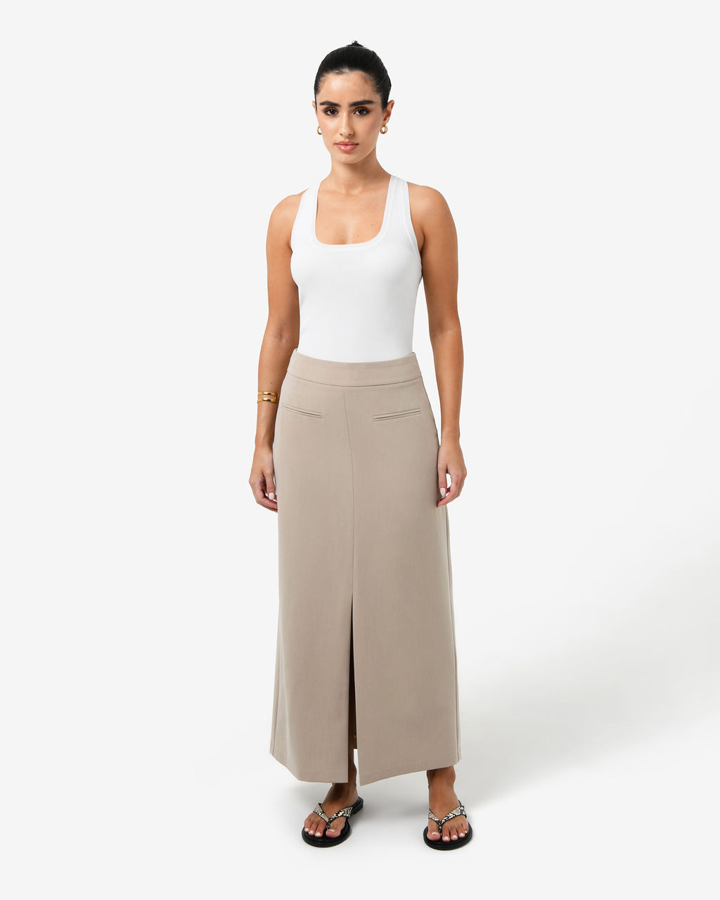 Milton Split Front Skirt