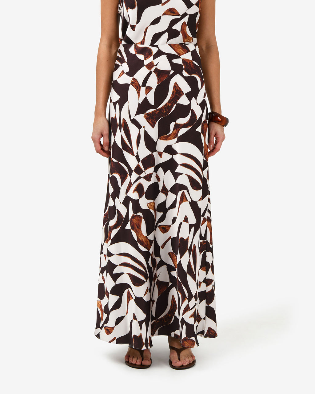 Hazel Printed A-line Skirt