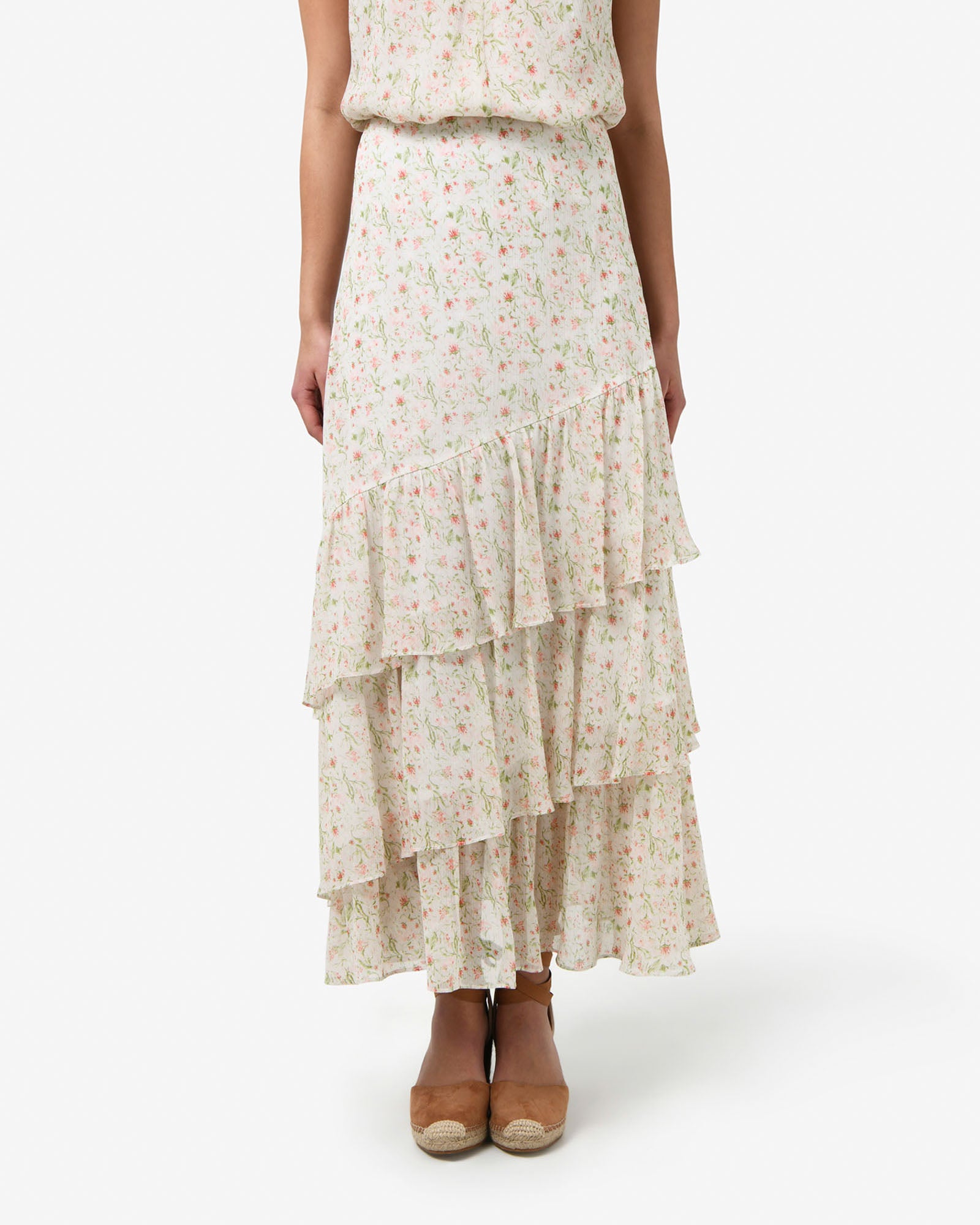 Indy Ruffle Floral Skirt