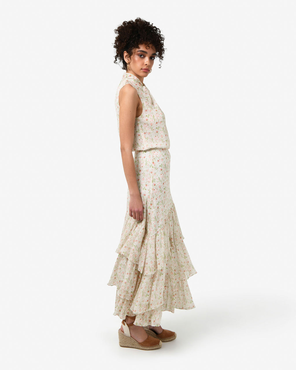 Indy Ruffle Floral Skirt