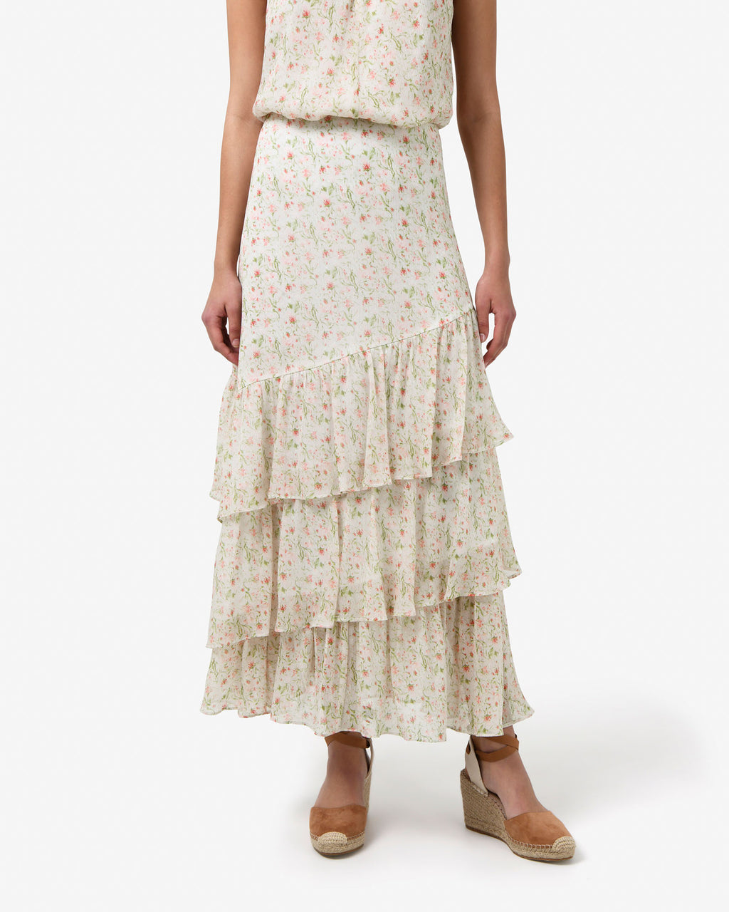 Indy Ruffle Floral Skirt