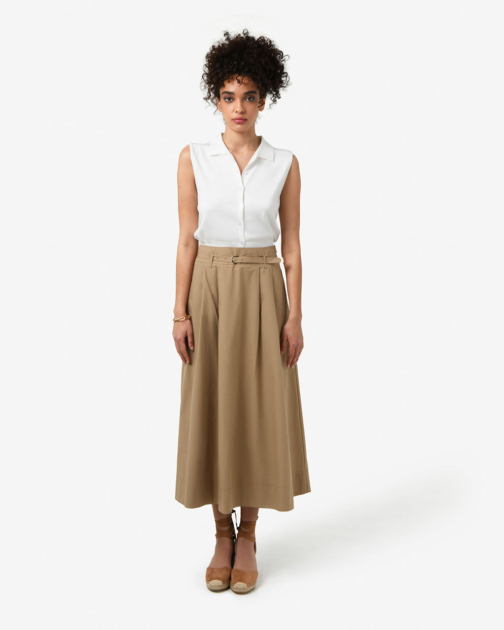 Willow Cotton Belted Skirt