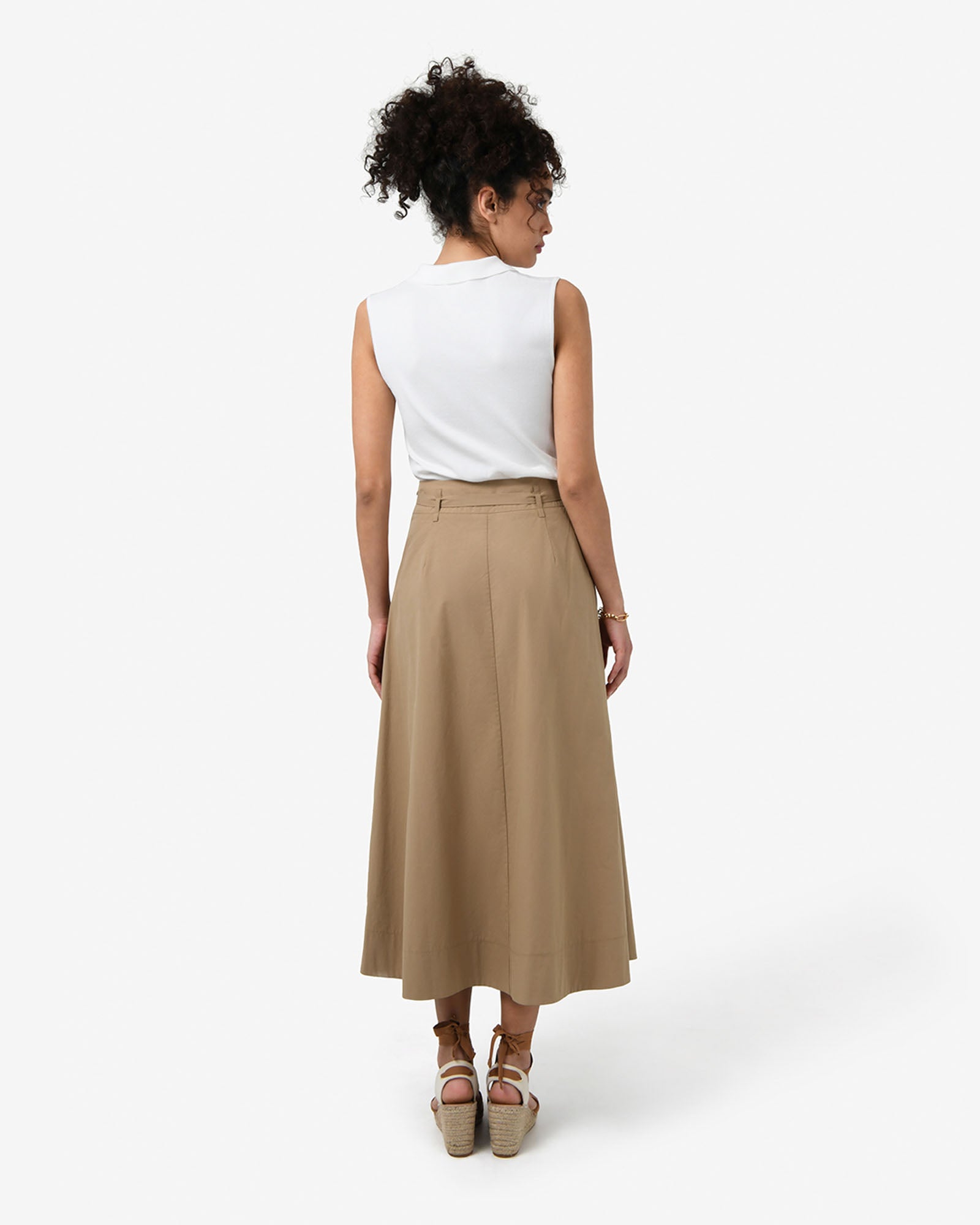 Willow Cotton Belted Skirt