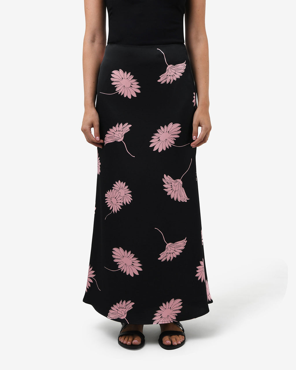 Felicia Floral Satin Skirt