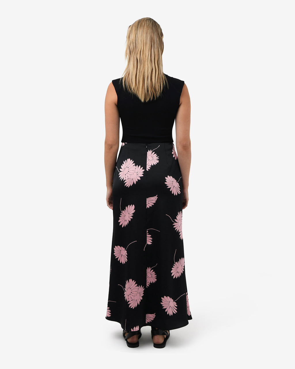 Felicia Floral Satin Skirt