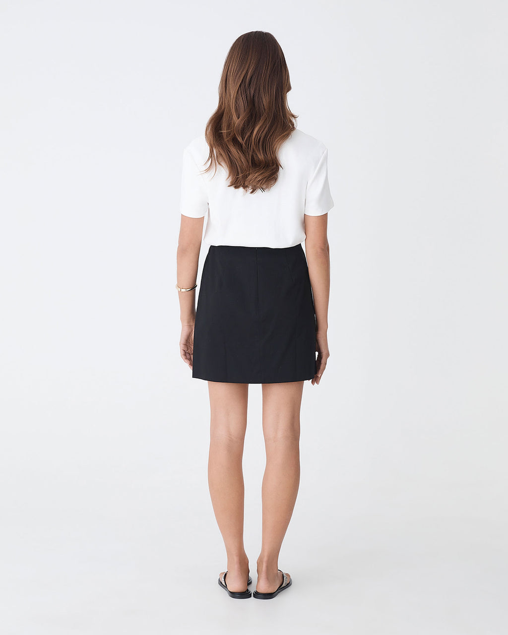 Winnie A-line Button Skirt