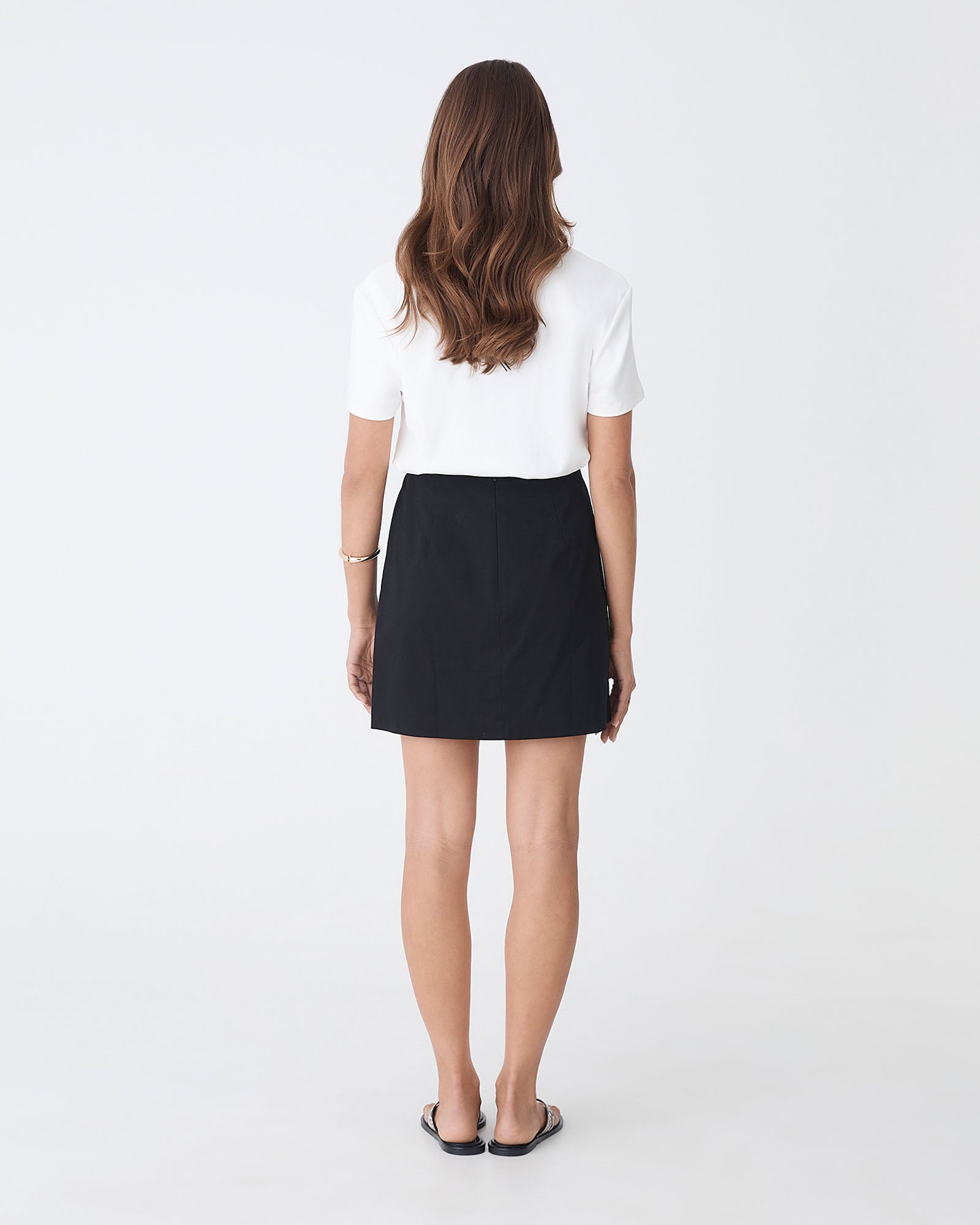 Winnie A-line Button Skirt