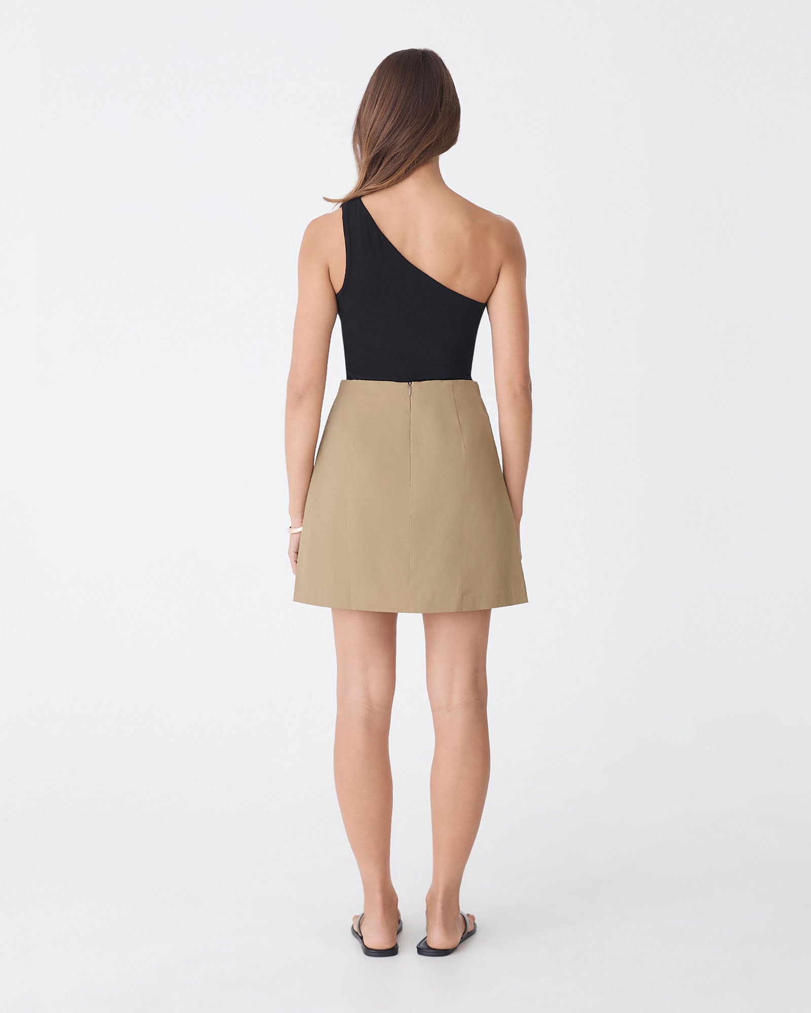 Winnie A-line Button Skirt