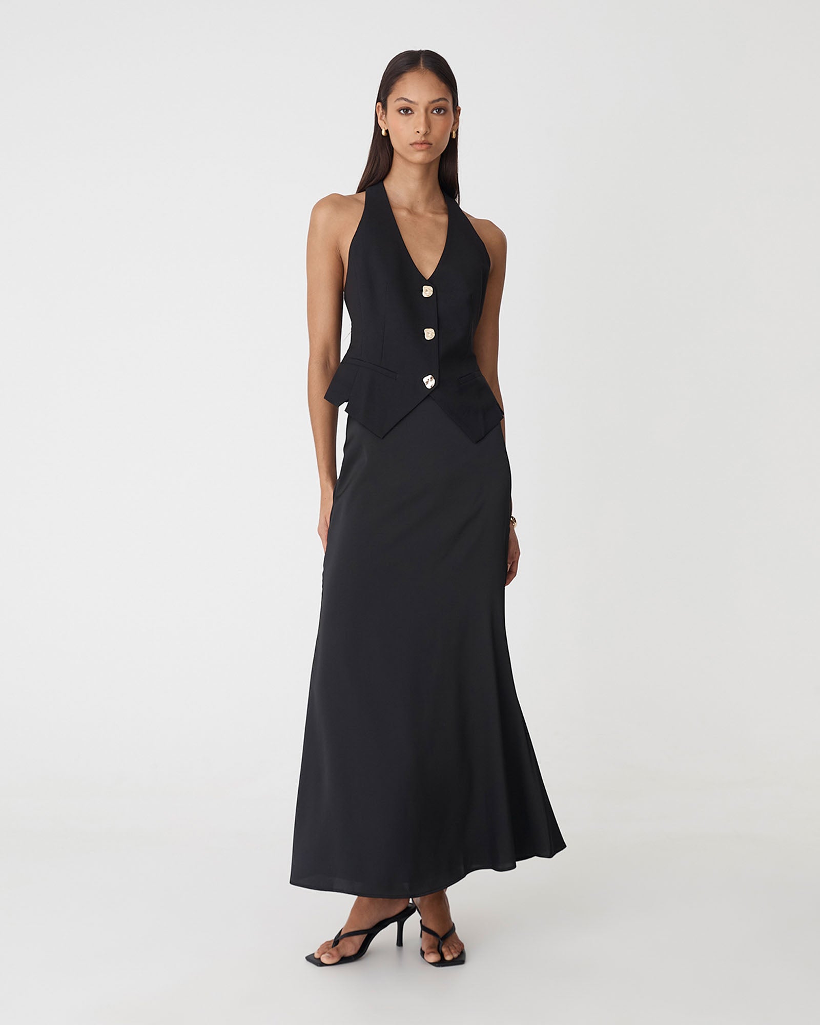Leigh Satin Maxi Skirt