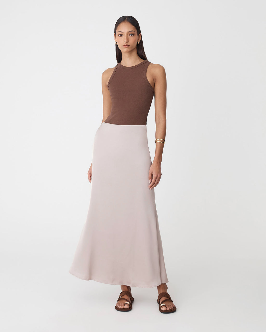 Leigh Satin Maxi Skirt