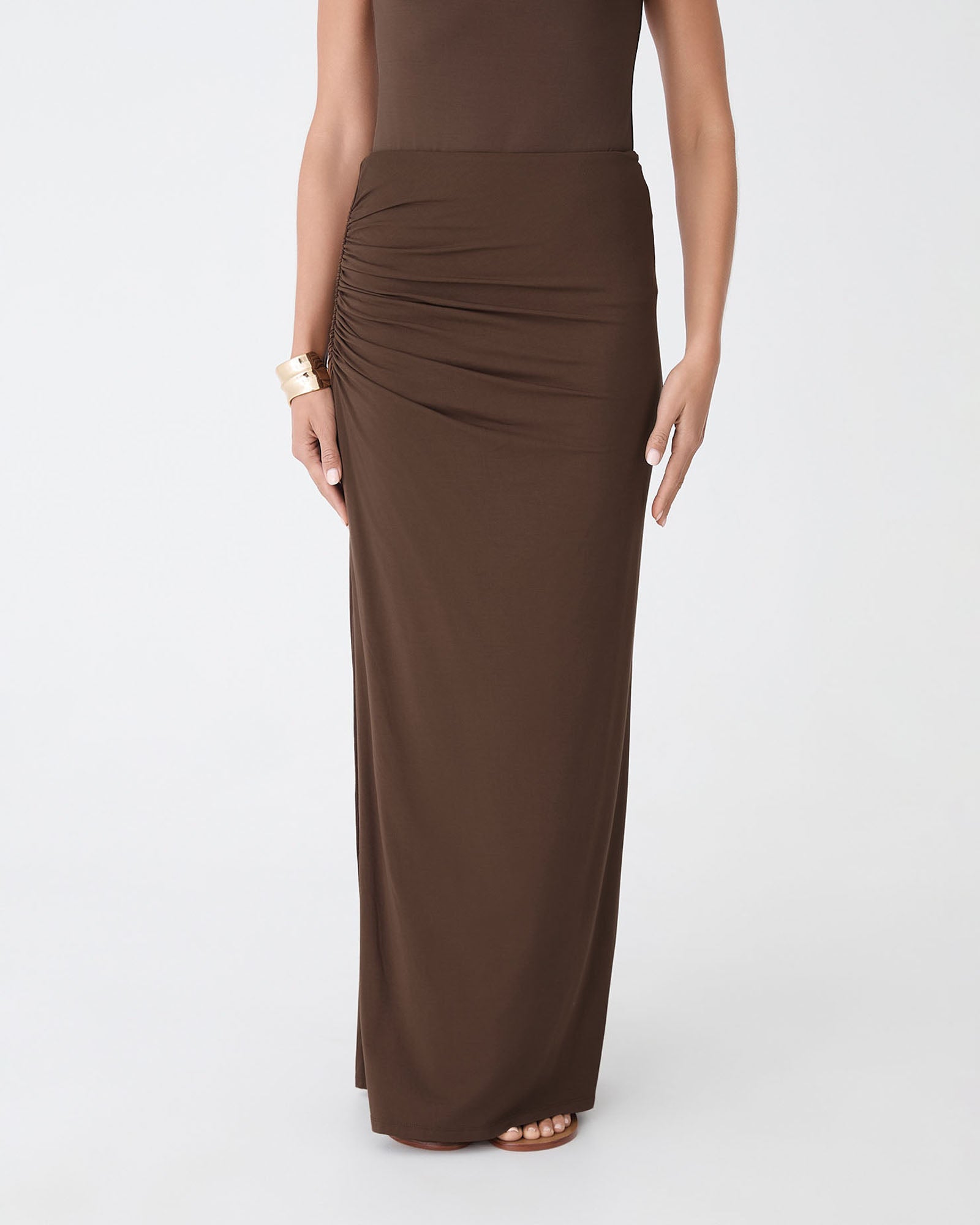 Kirsty Bamboo Ruched Skirt