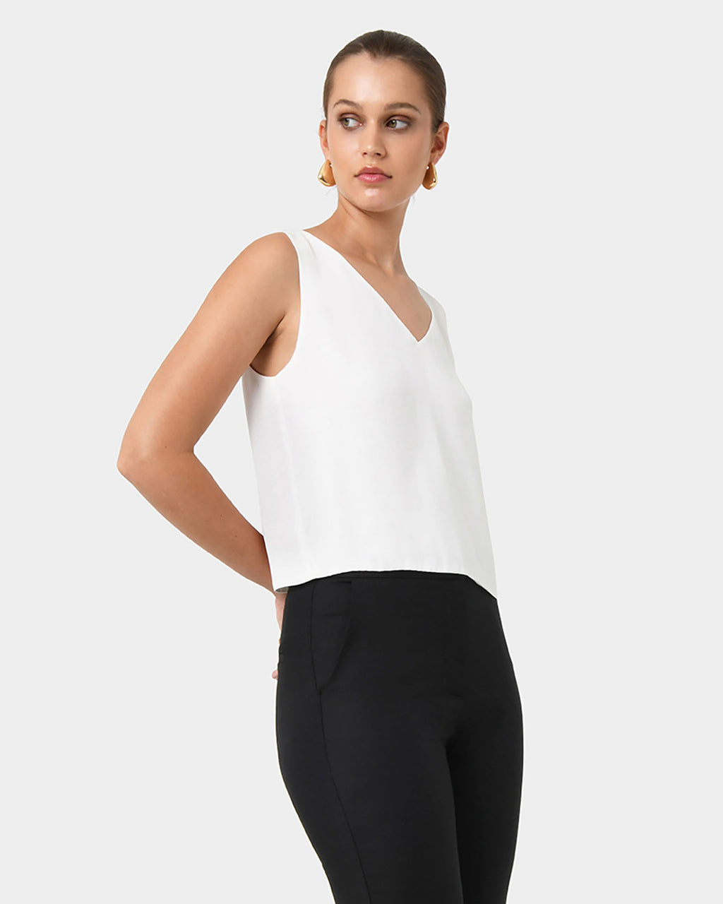 Blair V-neck Crop Top