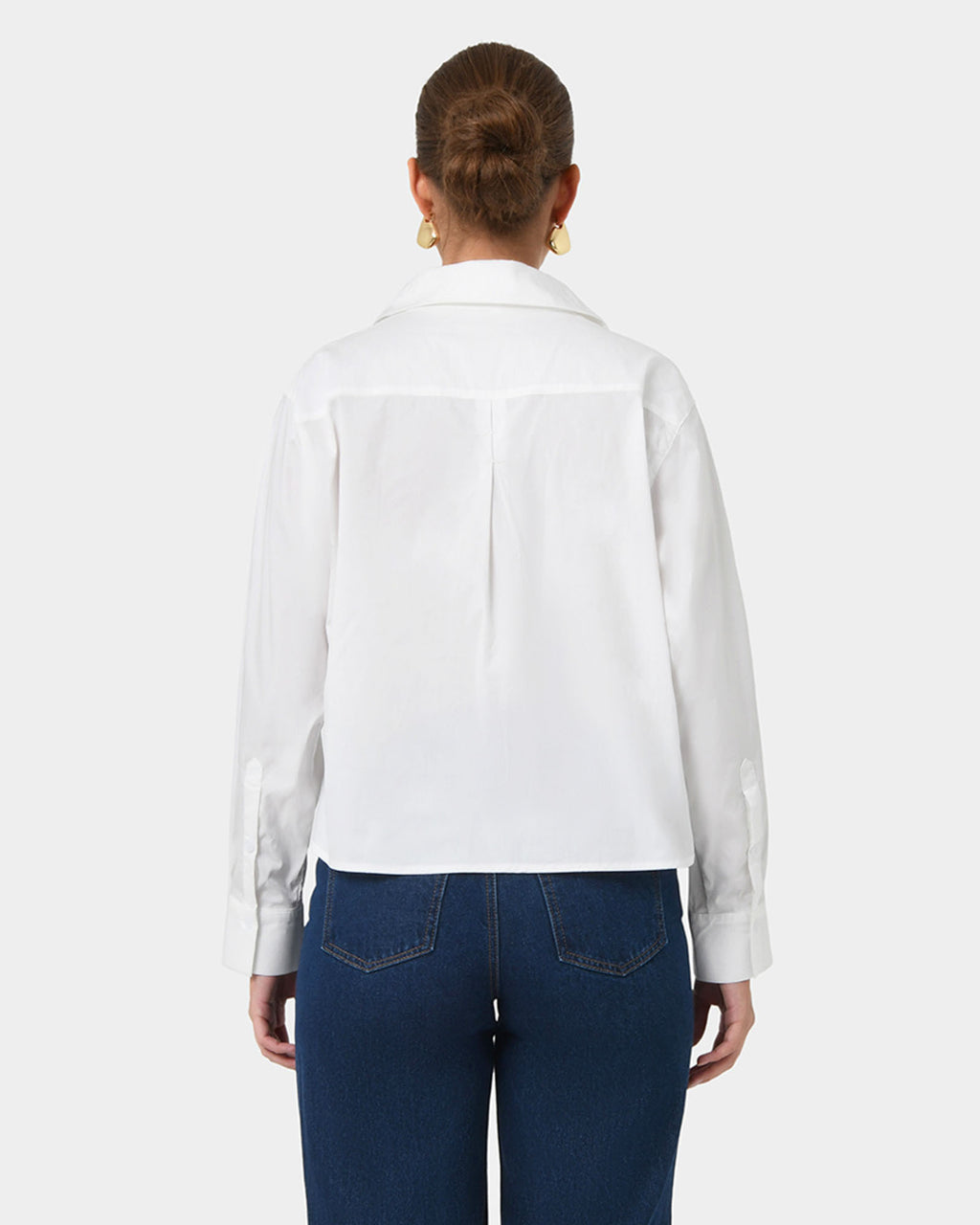 Baire Pleated Crop Shirt