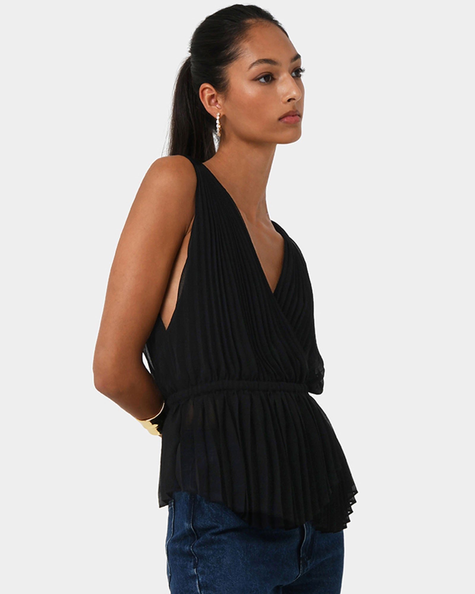 Arina Pleated Top