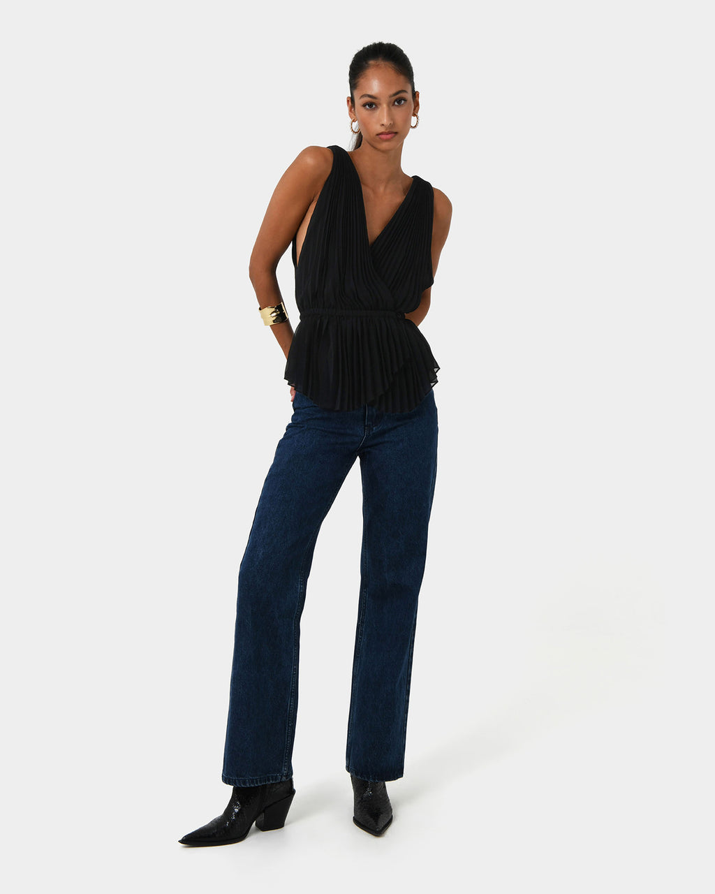 Arina Pleated Top