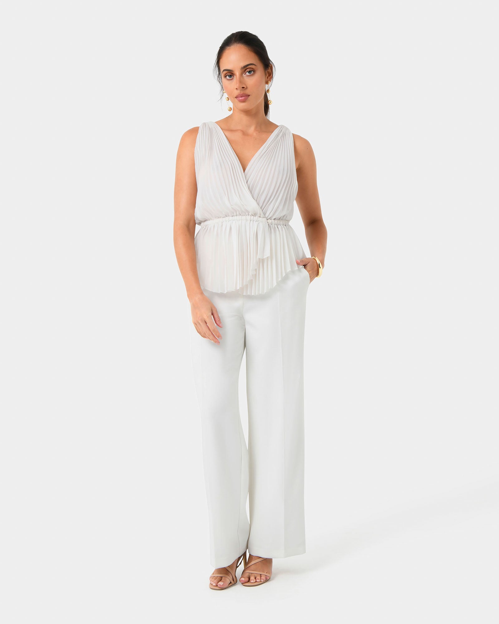 Arina Pleated Top