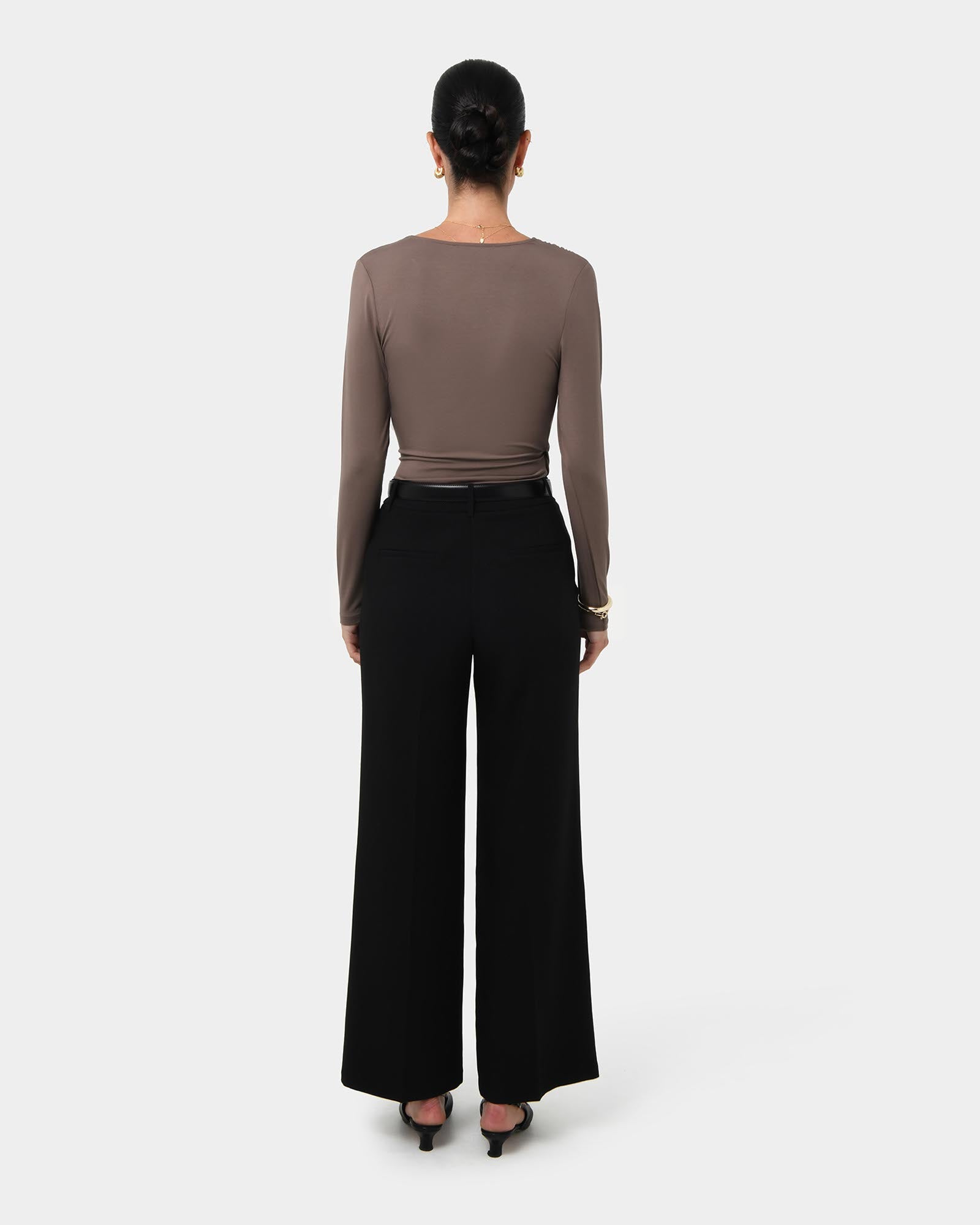 Tika Crossover Ruched Top
