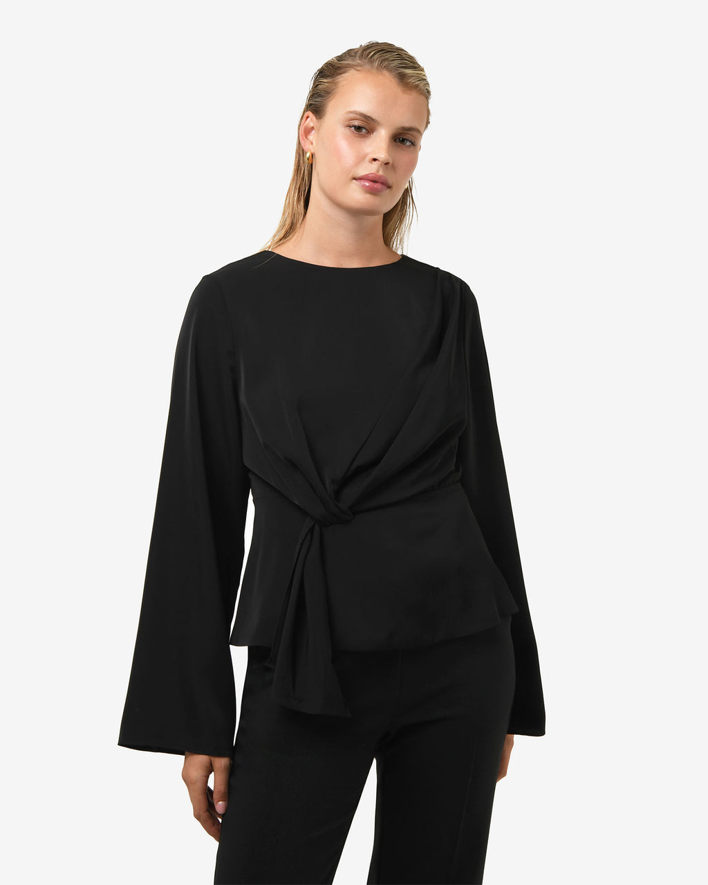 Melody Long Sleeve Draped Top