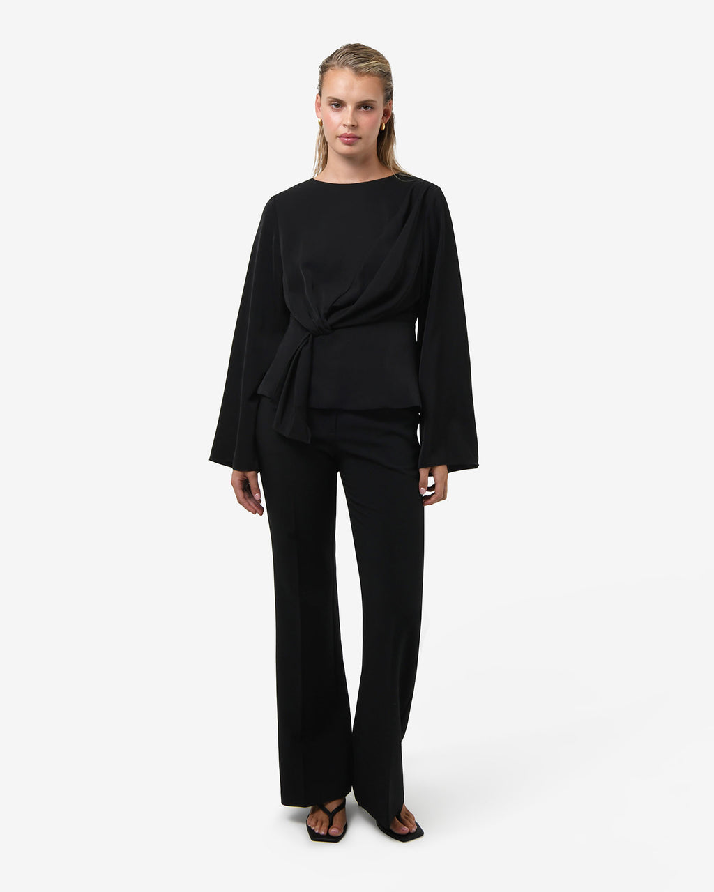 Melody Long Sleeve Draped Top