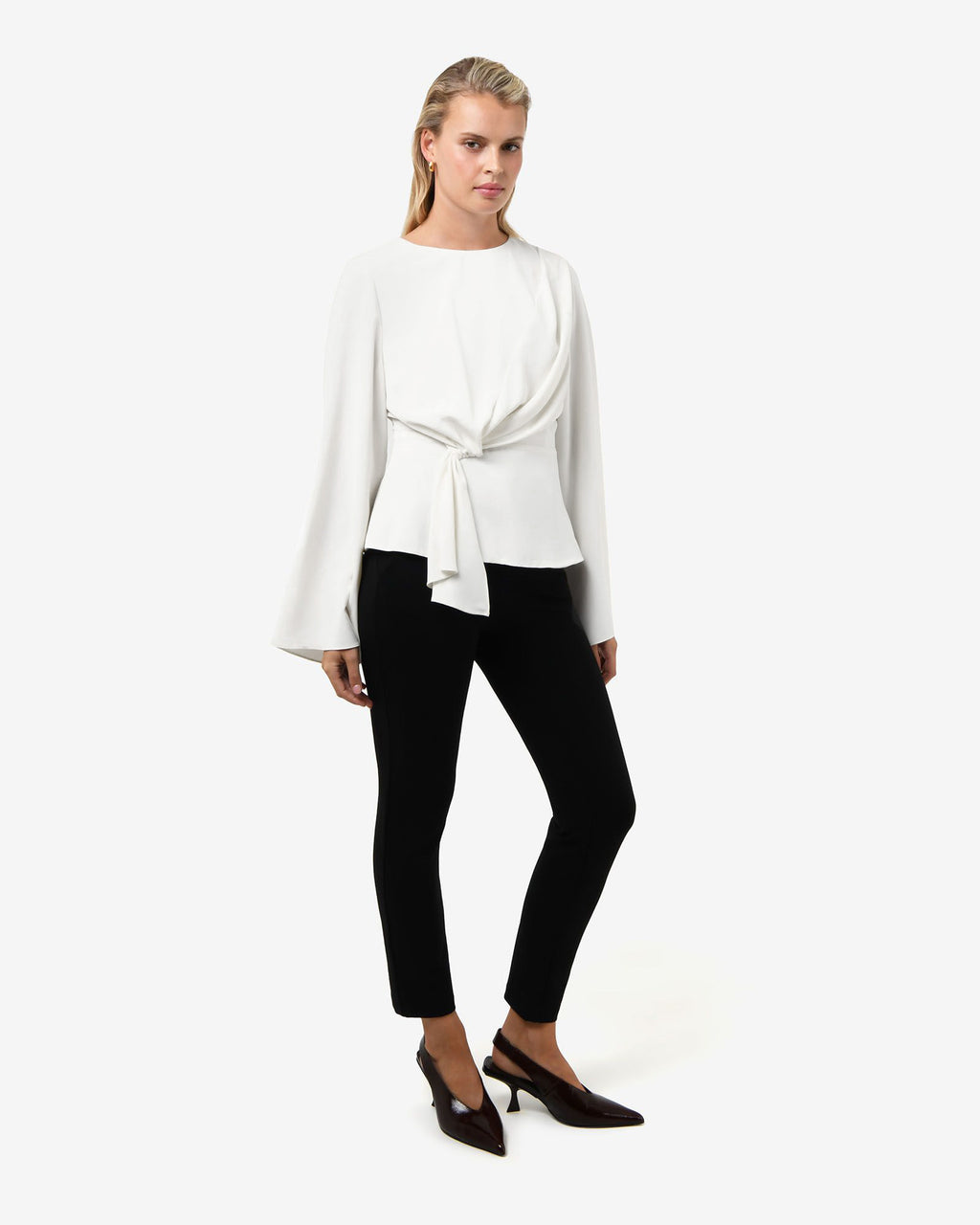 Melody Long Sleeve Draped Top