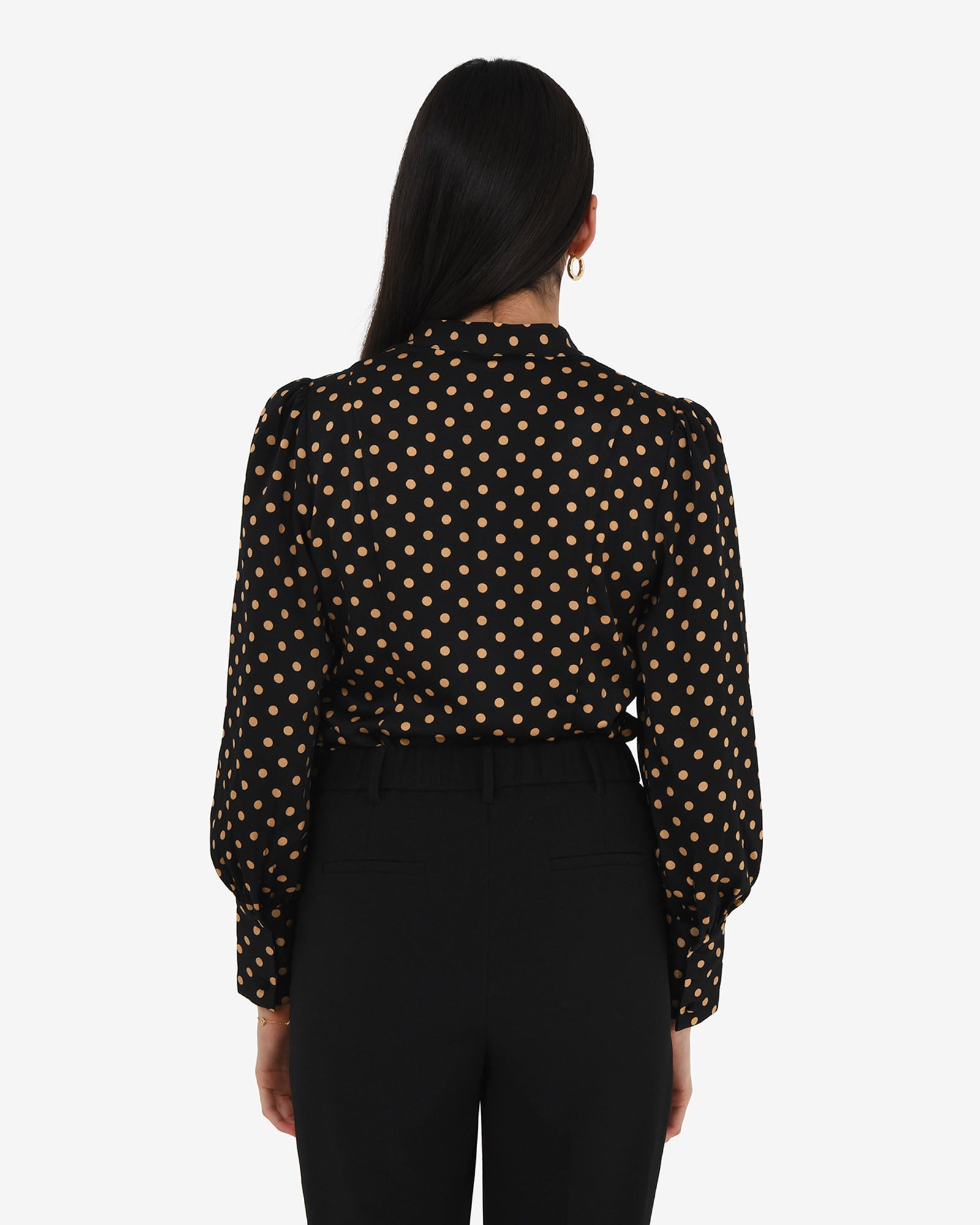 Dotti Polka Dot Printed Blouse