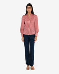 Dotti Polka Dot Printed Blouse