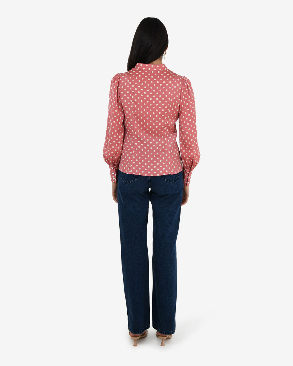 Dotti Polka Dot Printed Blouse