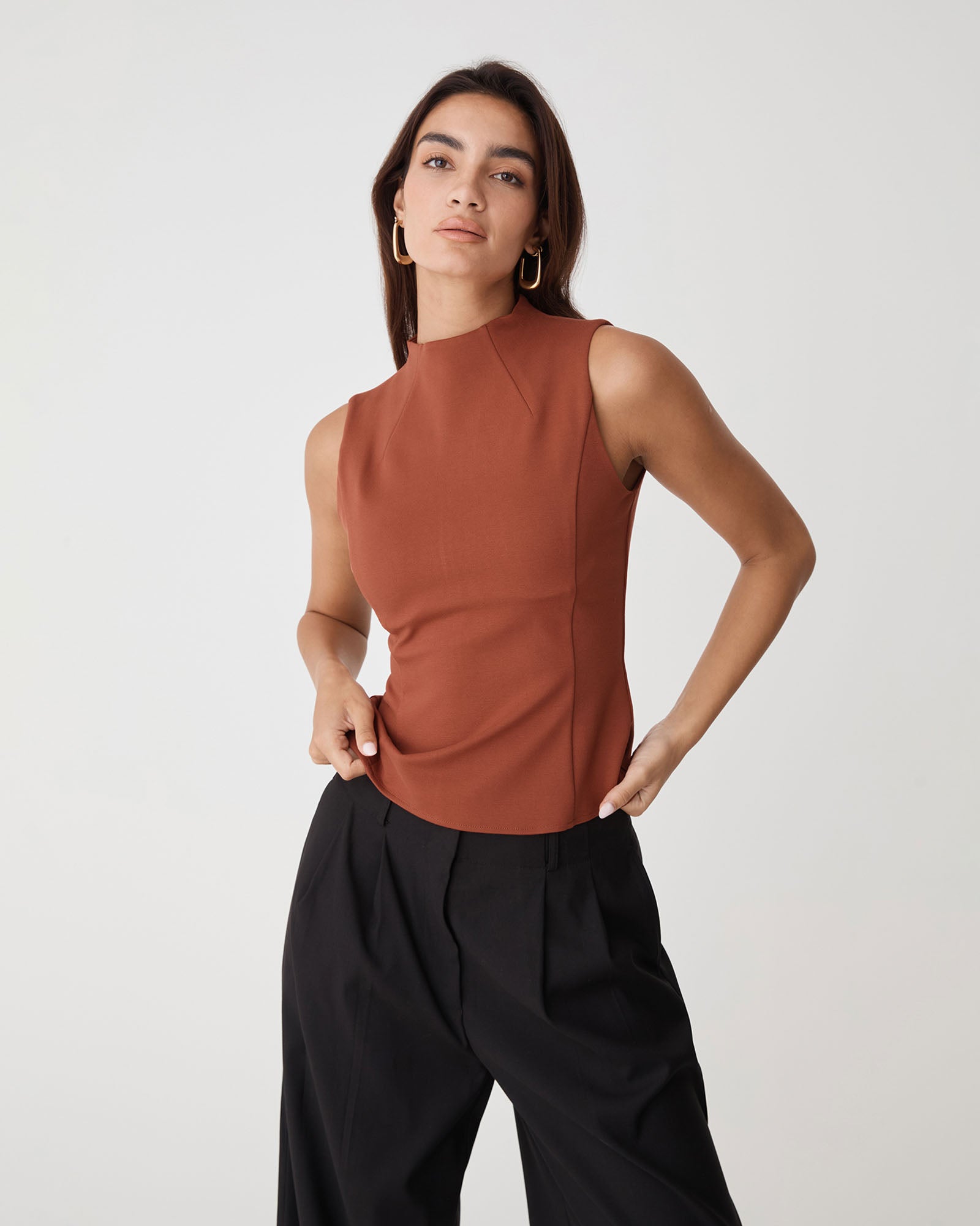 Finnley Structured Ponte Top