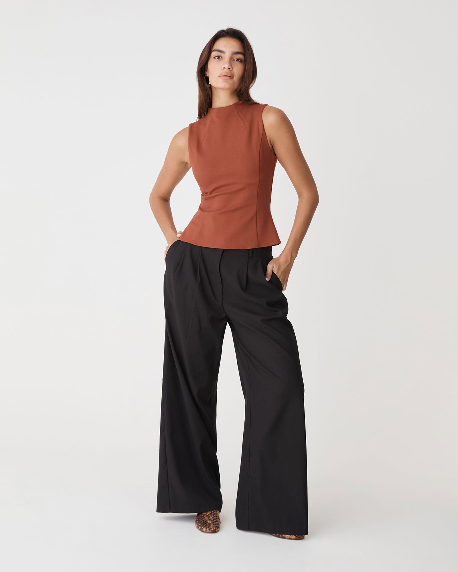 Finnley Structured Ponte Top