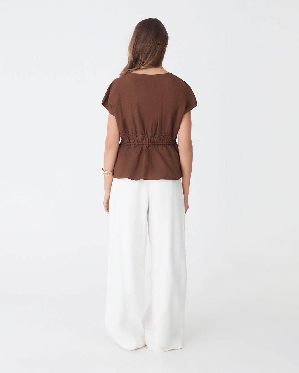 Bronte Cotton Drawstring Top