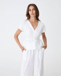 Bronte Cotton Drawstring Top