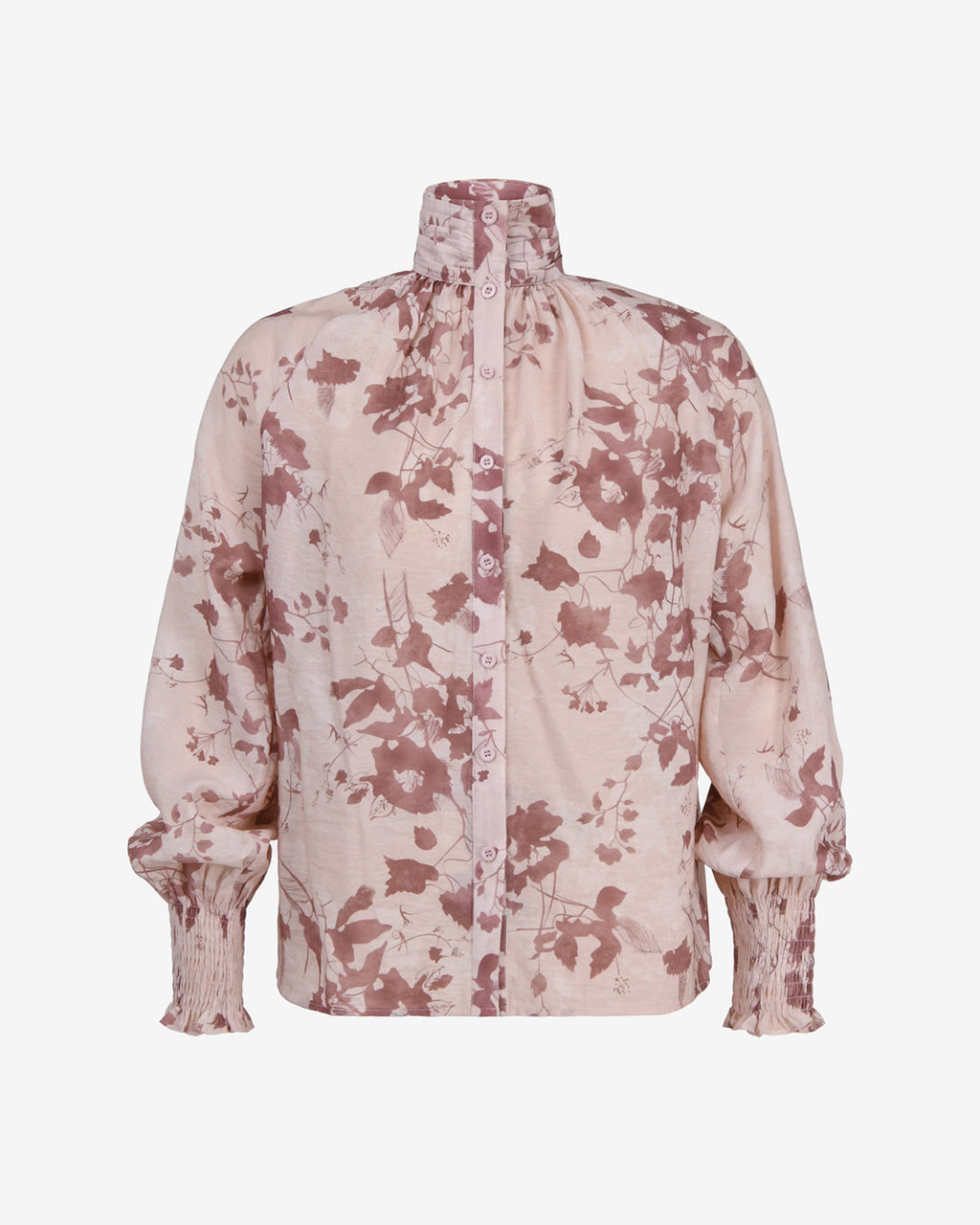 Lesley High Neck Floral Blouse