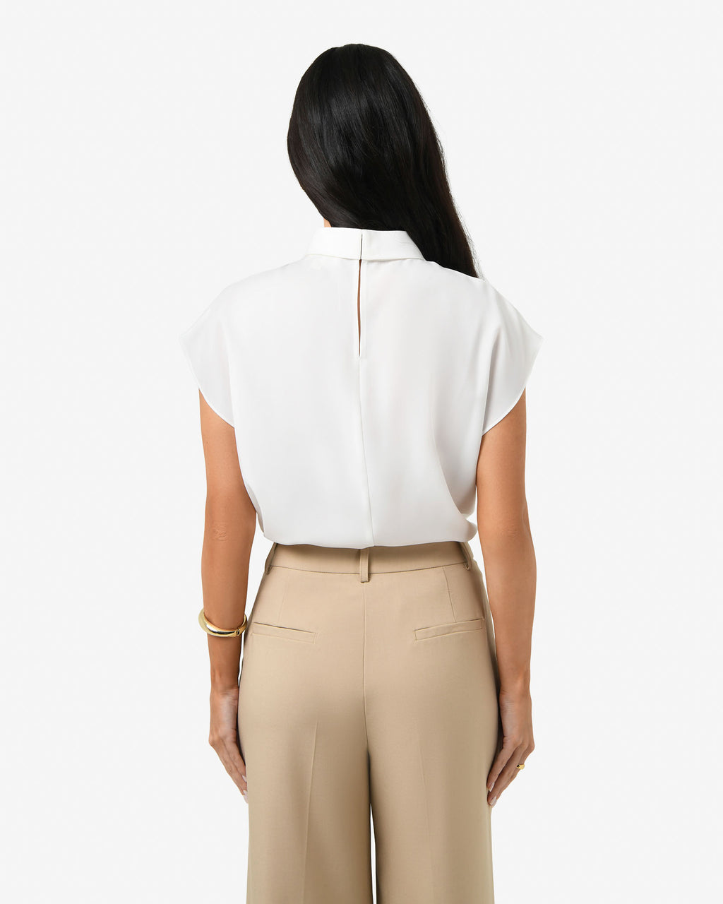 Tiara High Neck Shell Top