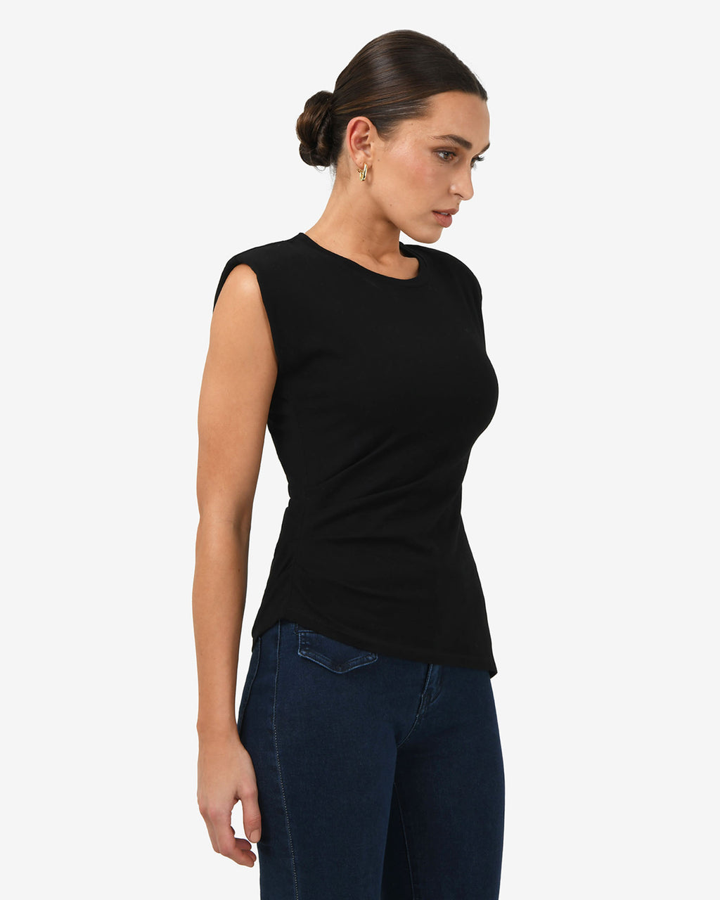 Sarah Padded Ruched Jersey Top