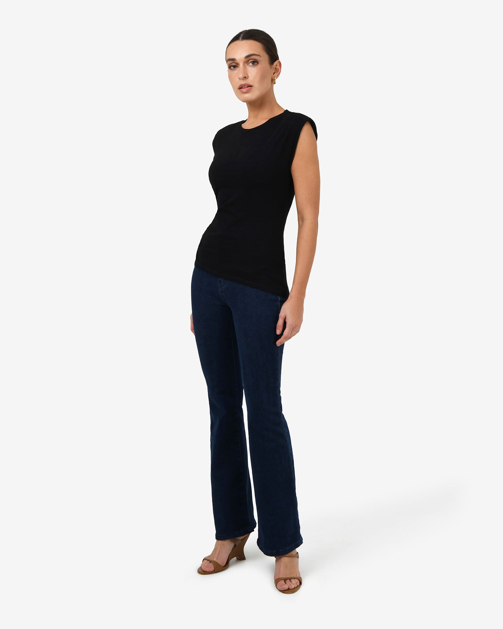 Sarah Padded Ruched Jersey Top
