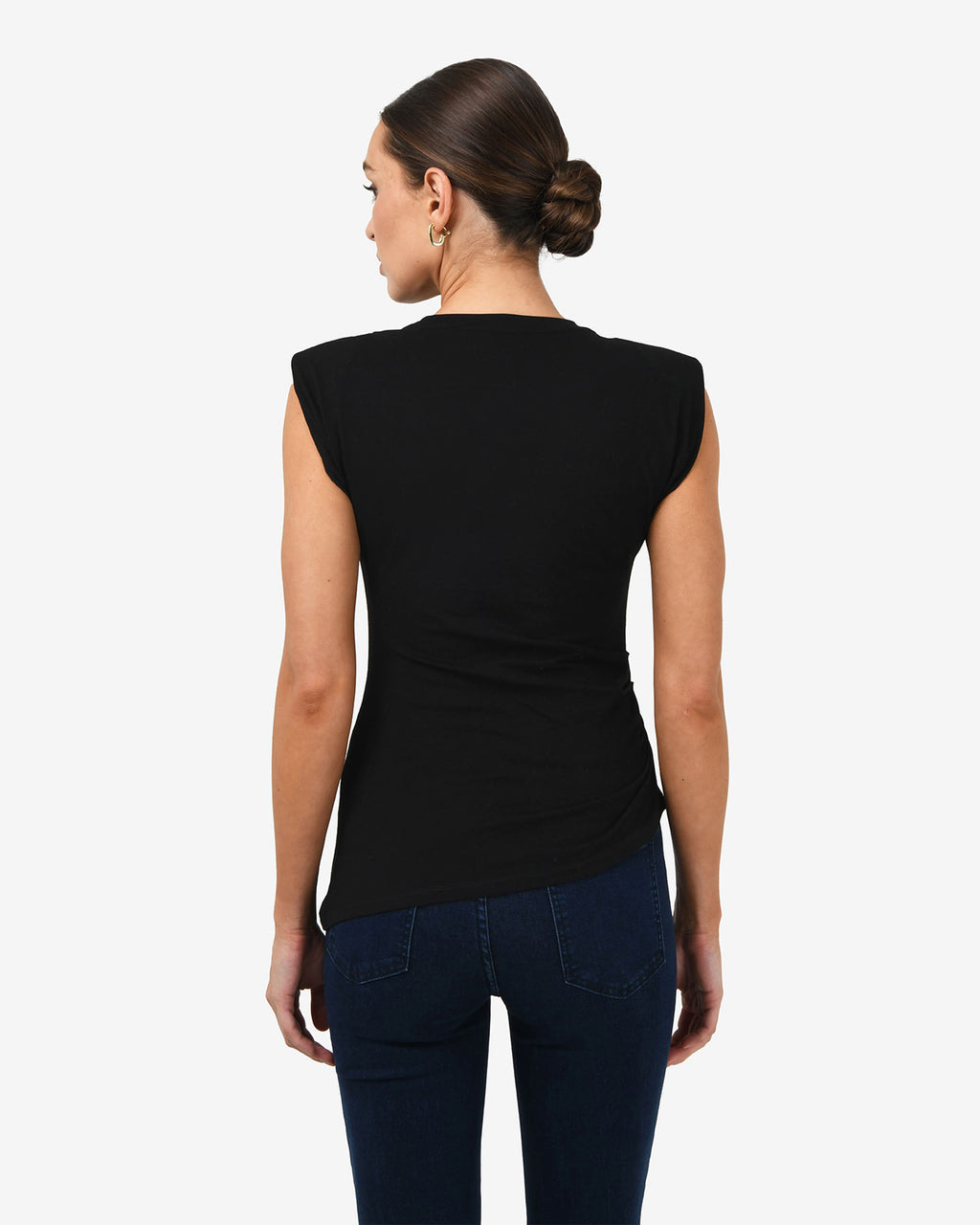Sarah Padded Ruched Jersey Top