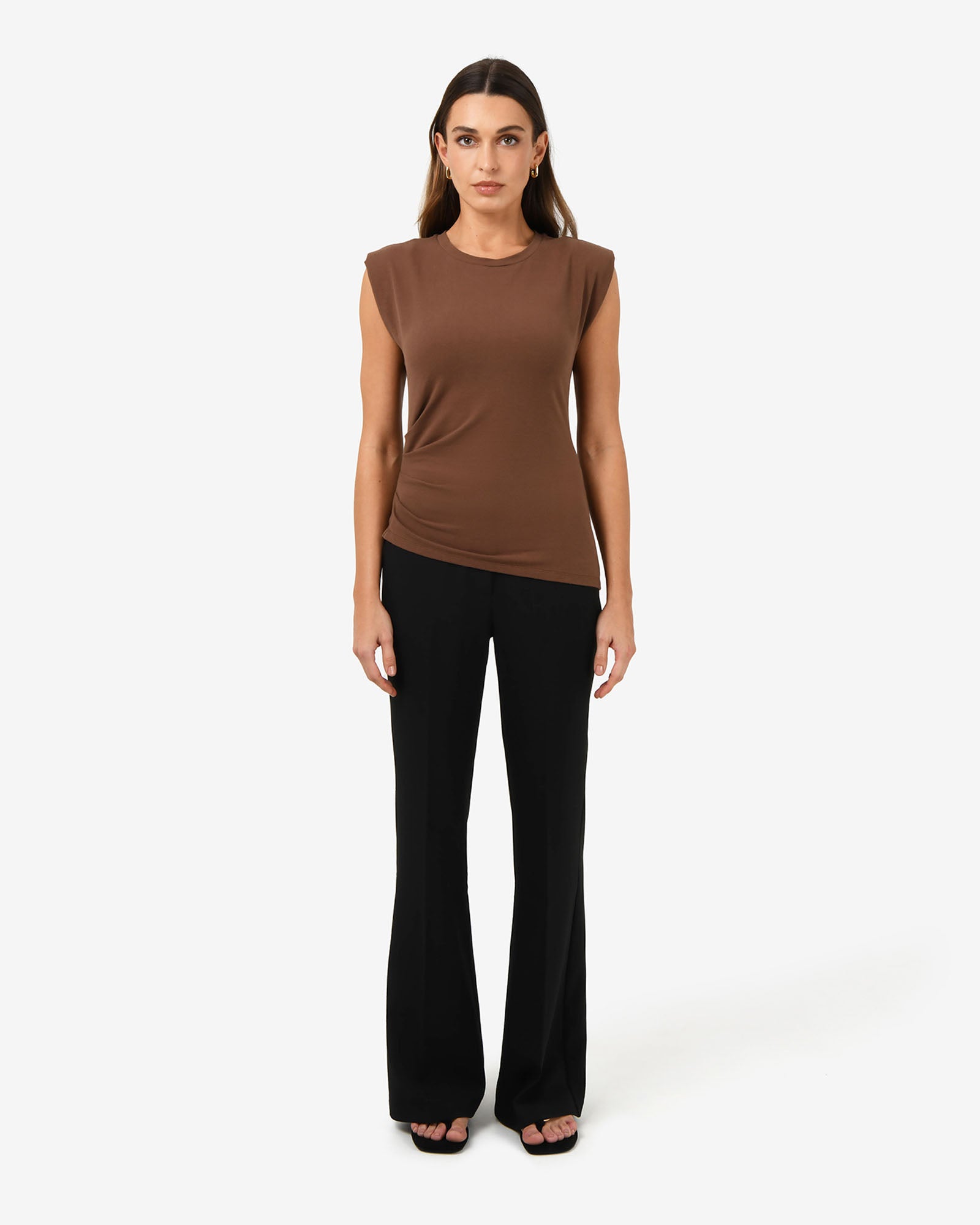 Sarah Padded Ruched Jersey Top