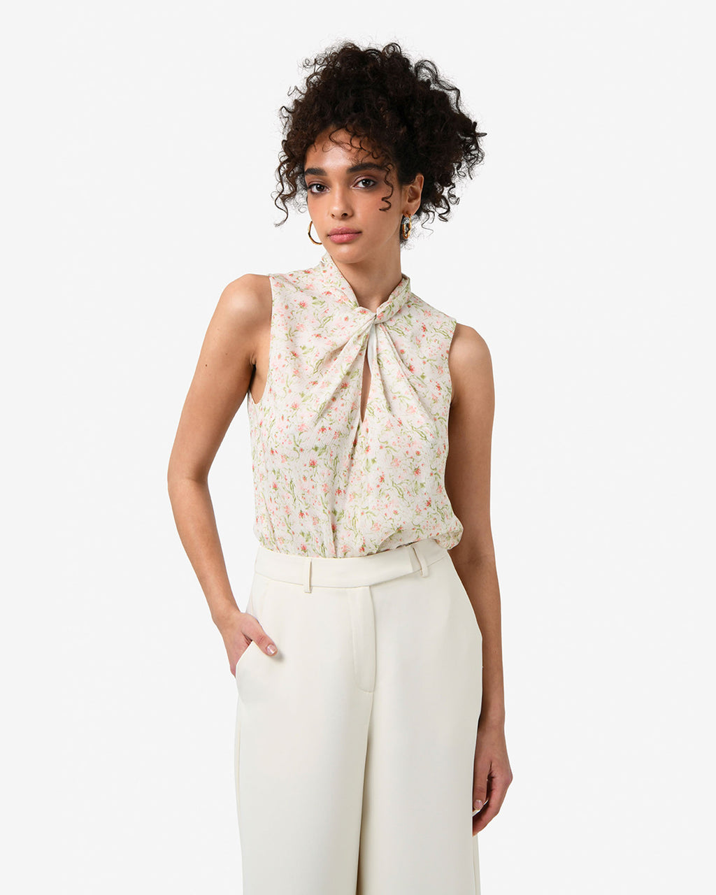 Indy Twist Floral Top