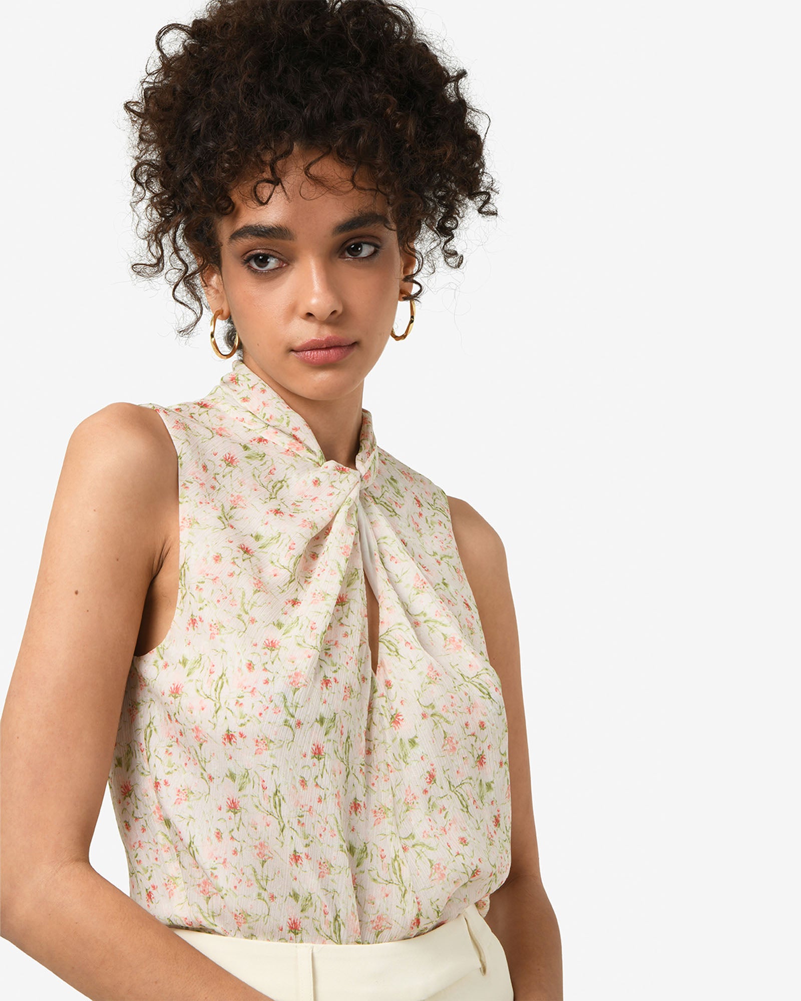 Indy Twist Floral Top