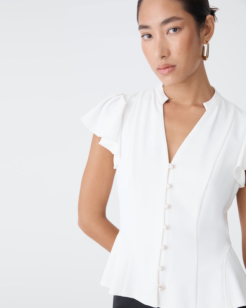 Carissa Gathered Sleeve Top