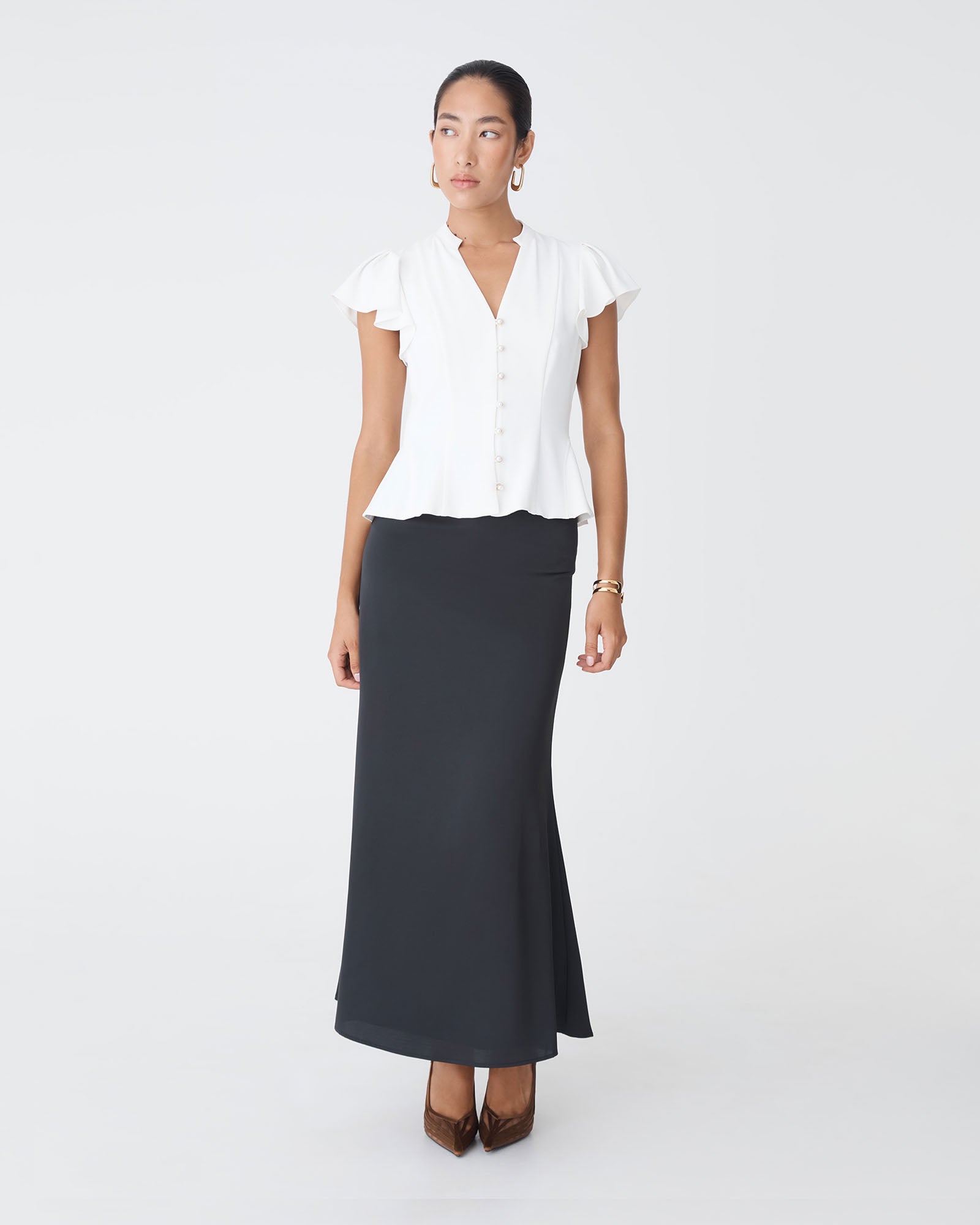 Carissa Gathered Sleeve Top