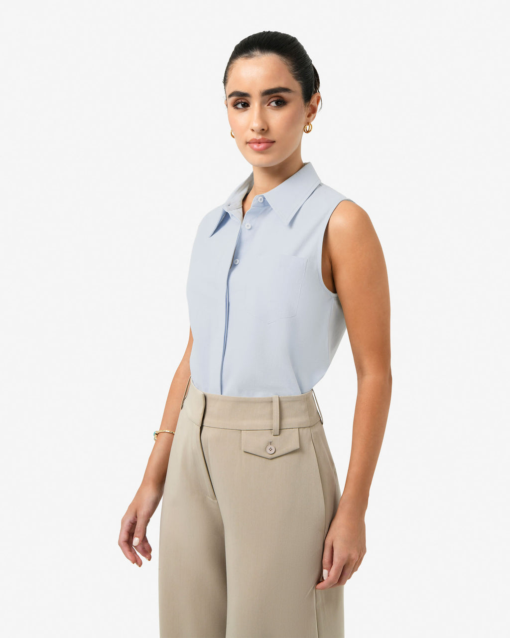 Kia Cotton Sleeveless Shirt