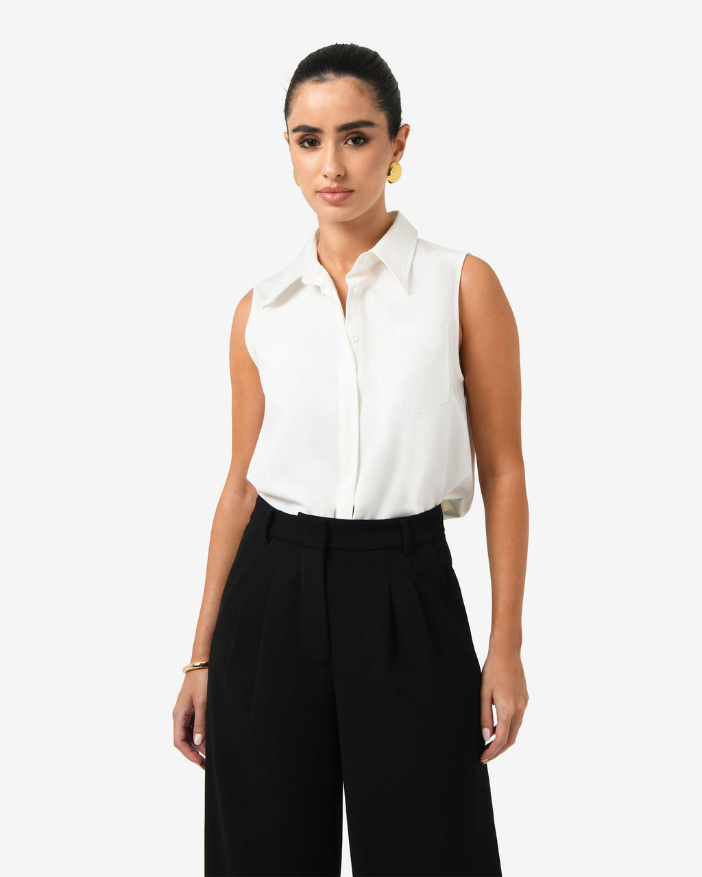 Kia Cotton Sleeveless Shirt