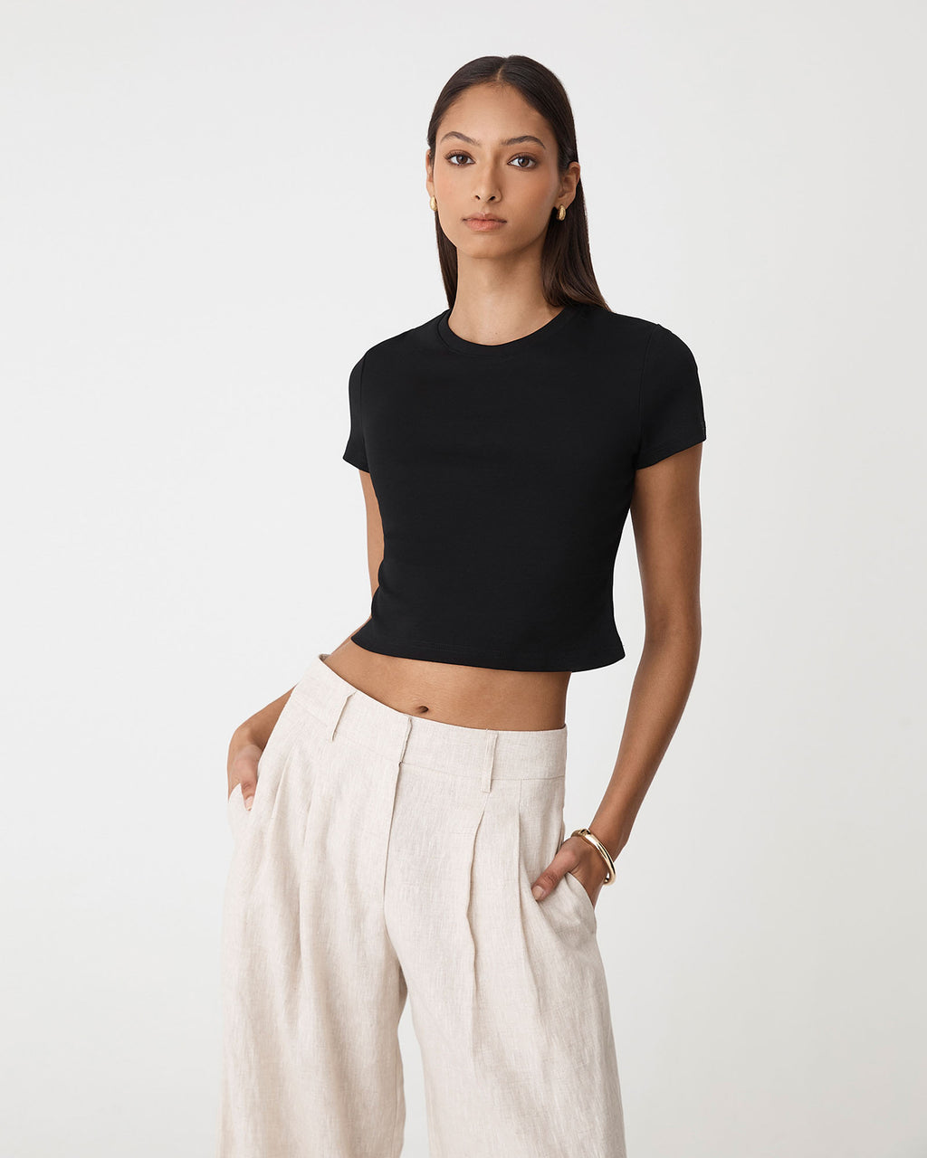 Amy Cropped Baby Tee