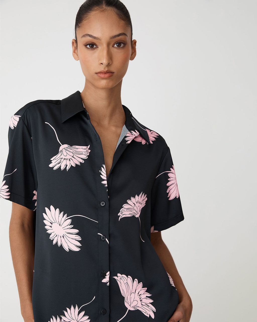 Felicia Floral Satin Shirt